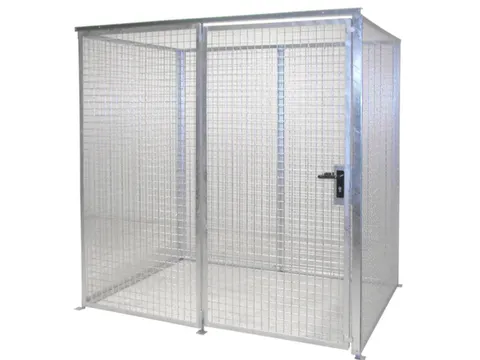 Gasflessendepot Staal/gaas Hxbxd 2060x2100x1500mm Voor 48 Gasflessen
