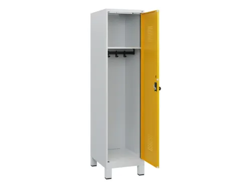 schoollocker,HxBxD 1630x400x500mm,1vak,vak B 400mm,draaigrendel,voeten