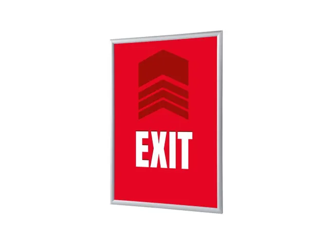 Kliklijst A1 complete set met print "EXIT" Rood