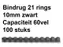 Bindrug Fellowes 10mm 21-rings A4 zwart 100stuks