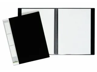 Showalbum A4 20 Tassen Duralook Zwart - 1