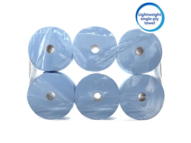 Handdoekrol Scott 1-laags 304m blauw 6668