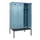 locker met bank,voor scheiding van kleding,HxBxD 2120x1200x815mm,3vak