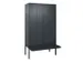 locker voor scheiding van kleding,HxBxD 2120x1200x815mm,4vak