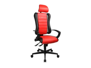Topstar Bureaustoel Sitness Racer RS hoofdsteun zwart/rood - 1