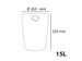 ECOBIN Papiermand 15 L pastel assortiment