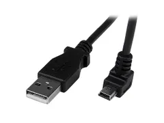 2m mini USB-kabel A-naar-mini-B met neerwaartse hoek