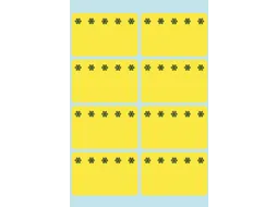 Etiket Herma 3771 26x40mm Diepvries Geel 48 stuks