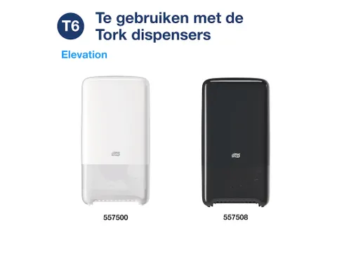 Toiletpapier Tork 2-laags Wit 127520 Compact T6