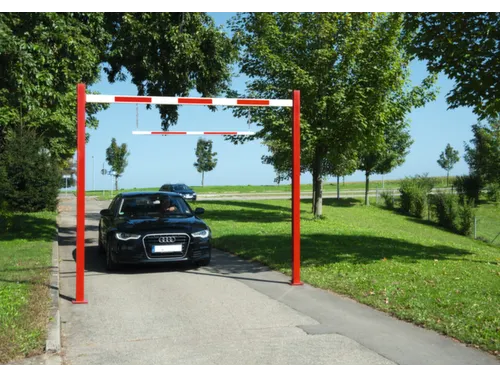 Doorrijdbegrenzer Star Doorrijdhoogte 2x 5m Stalen Paal Aluminium Boom