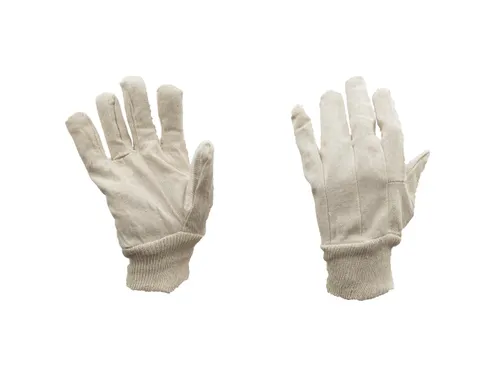 My-T-Gear katoenen precisiehandschoenen, ecru, één maat, 12 paar