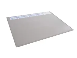 Schrijfonderlegger Grijs 650x500mm met transparant afdekvel
