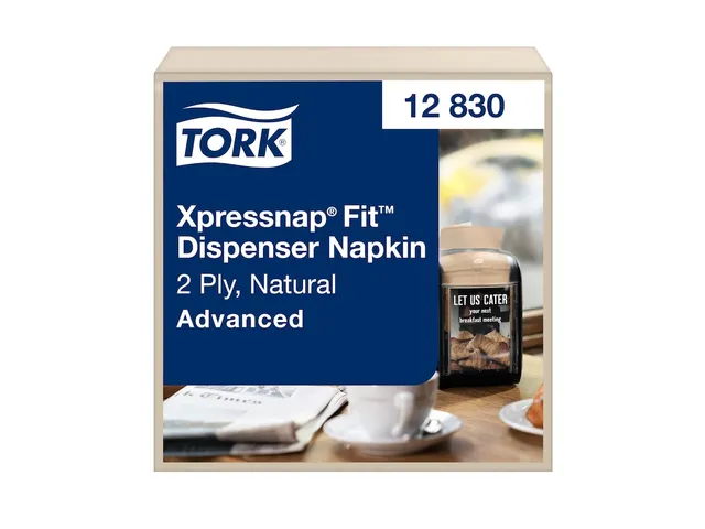 Servetten Tork Xpressnap Fit N14 2-laags naturel 12830