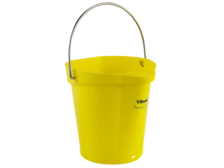 Hygiene 5688-6 emmer, 6 liter geel, maatverdeling en schenktuit - 1