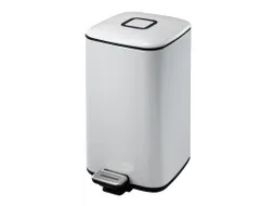 Vierkante Pedaalemmer Regent Step Bin 12 Liter Wit