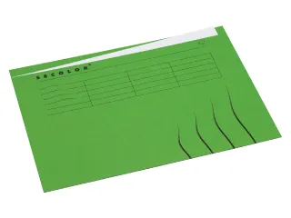 Vouwmap Secolor A4 ongelijk 225gr groen - 1