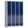 garderobekast 1800x1185x500mm 4vak klink sokkel romp RAL7035 RAL5010
