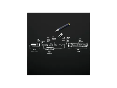 Krijtstift Securit Sma-510 Schuin Assorti 2-6mm Blister à 8st
