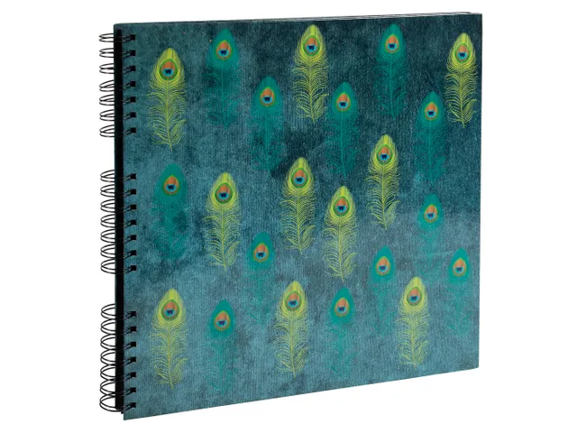 Fotoalb spir 60p zwt 32x32 PAON eendenbl