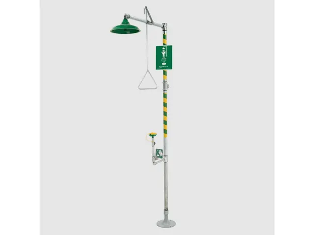 Combiné douche et laveur d'yeux 8317 sur colonne sans cuvette