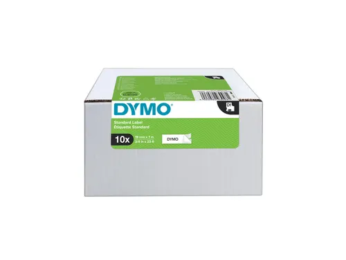 Labeltape Dymo 45803 LabelManager D1 polyester 19mm zwart op wit