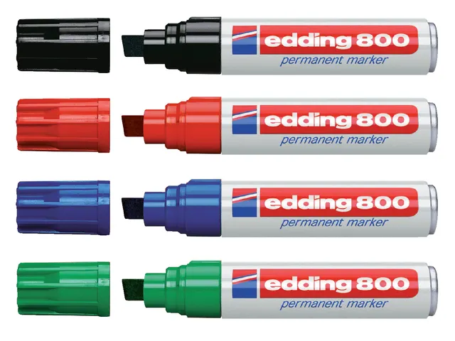 Viltstift edding 800 schuin blauw 4-12mm