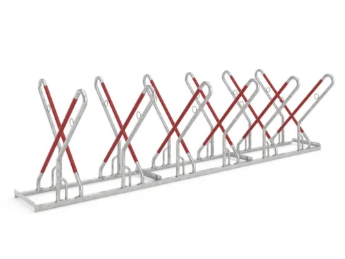 fietsenrek,L 3240mm,2x6instelplaatsen,gebruik tweezijdig