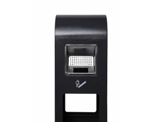 Vrijstaande Asbak Met Afvalbak Zwart - 2