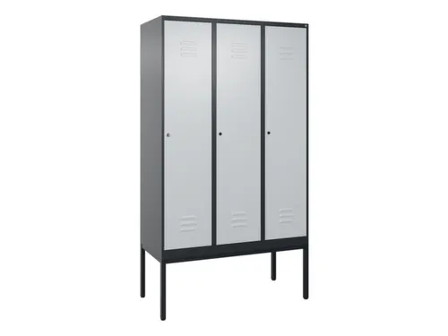 locker voor scheiding van kleding,HxBxD 2120x1200x500mm,3vak
