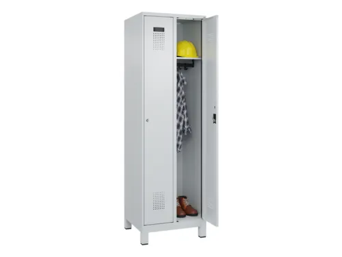 locker,HxBxD 1950x600x500mm,2vak,vak B 300mm,cil.-slot,voeten