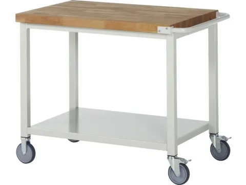 Werkbank 880x1000x700mm Beukenhouten Werkblad Legbord Duwbeugel