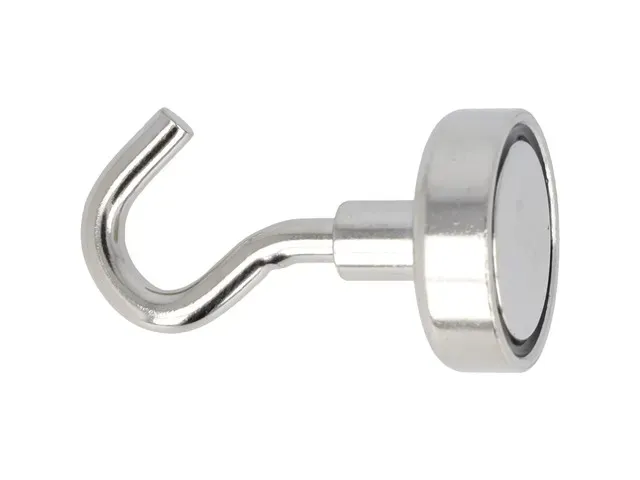 Magneet met haak Westcott 25mm zilver Trekkracht +/- 15kg