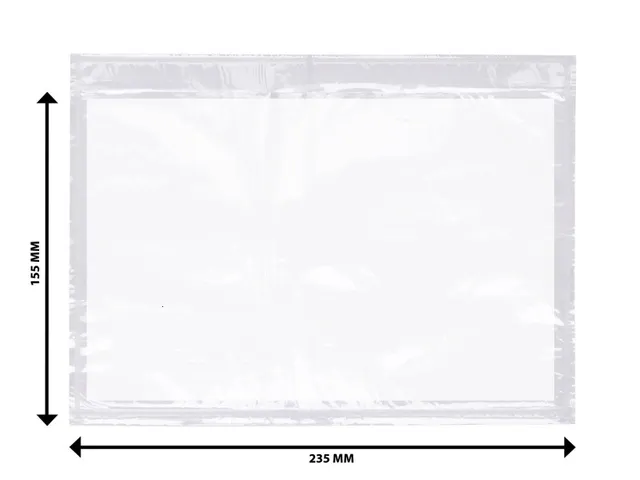 Zelfklevend documentenmapje transparant 155x235mm 500 stuks