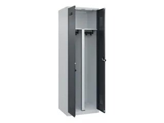 PBM-locker,HxBxD 1850x600x500mm,2vak,vak B 300mm,draaigrendel - 1