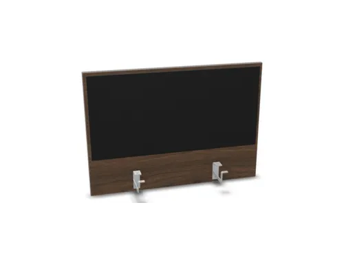 opzetpaneel bureau aanbouw achter NV bruin hickory zwart 800mm