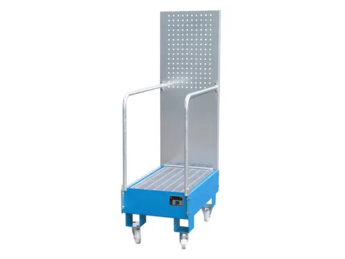 verrijdbare opvangbak,v. 2x60l vat,opvangvol. 60l,HxBxD 1685x500x875mm