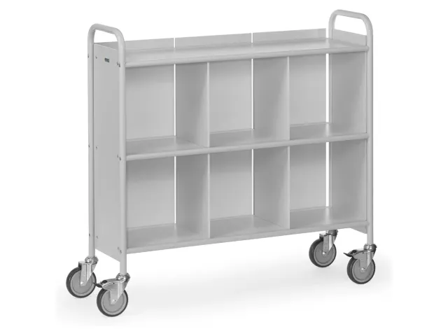 Dossierwagens 4878 150kg 2x3 Vakken 1080x350mm Ral7035