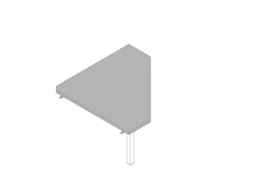 koppelelement voor bureau,90 °,HxBxD 730x840x840mm,v. C-voet