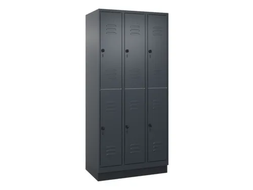 dubbeldekse locker,HxBxD 1950x900x500mm,3x2vak.,vak B 300mm