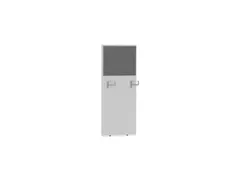 cache de banque d'accueil p. table de bureau Bl-blanc BN8078-gris