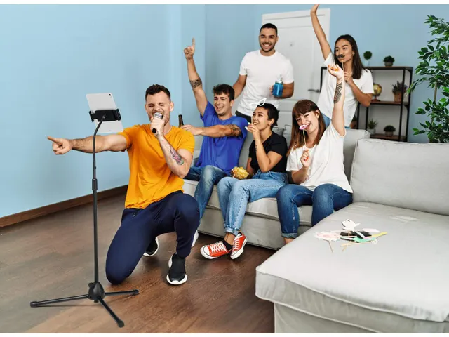 Tablethouder TWIST FLOOR Zwart