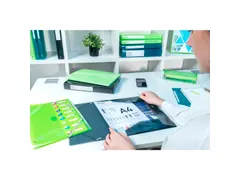 Elastomap met 3 kleppen IDERAMA polypropyleen 5/10de - A4-Anijsgroe