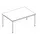 In hoogte verstelbaar bureau,HxBxD 720-840x1800x1000mm,NE-esdoorn