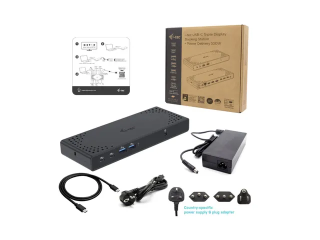 USB-C Triple Display Docking Station Gen 2 + Power Delivery 100W