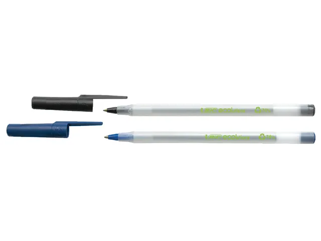 Balpen Bic Ecolutions round stic medium zwart
