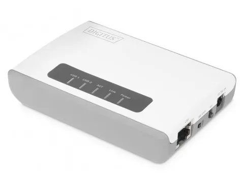 2-poorts USB 2.0 draadloze multifunctionele netwerkserver 300 Mbps