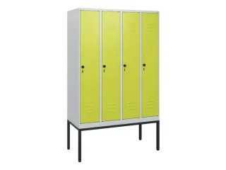 locker,HxBxD 1950x1200x500mm,4vak,vak B 300mm,draaigrendel - 1