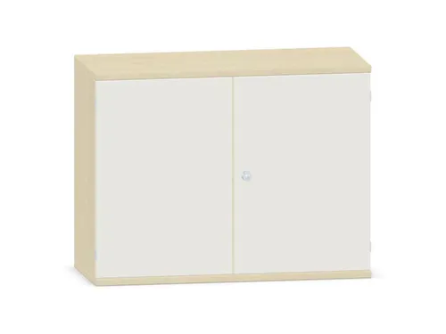 kantoorkast,HxBxD 770x1000x430mm,decor romp esdoorn,decor front wit
