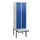 locker met bank,HxBxD 1950x600x815mm,2vak,vak B 300mm,cil.-slot