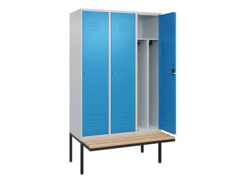 locker voor scheiding van kleding,HxBxD 2120x1200x815mm,3vak